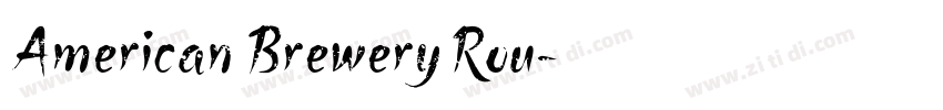 American Brewery Rou字体转换